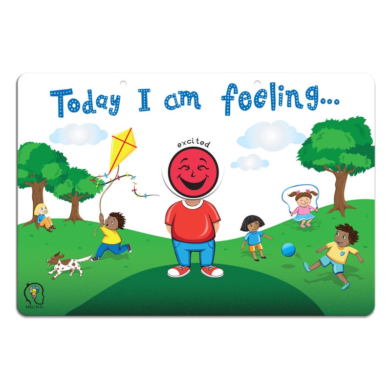 Amonev Today I am Feeling Chart Feelings and Emotion Magnetic Chart Communication aid for Speech Delay Non Verbal Children with Autism, Special Needs ADHD - Image 2